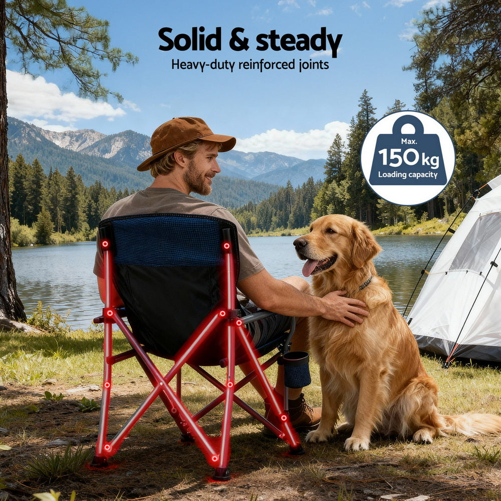 Weisshorn Camping Chair Folding Outdoor Portable Seat Lightweight Beach Picnic Fishing