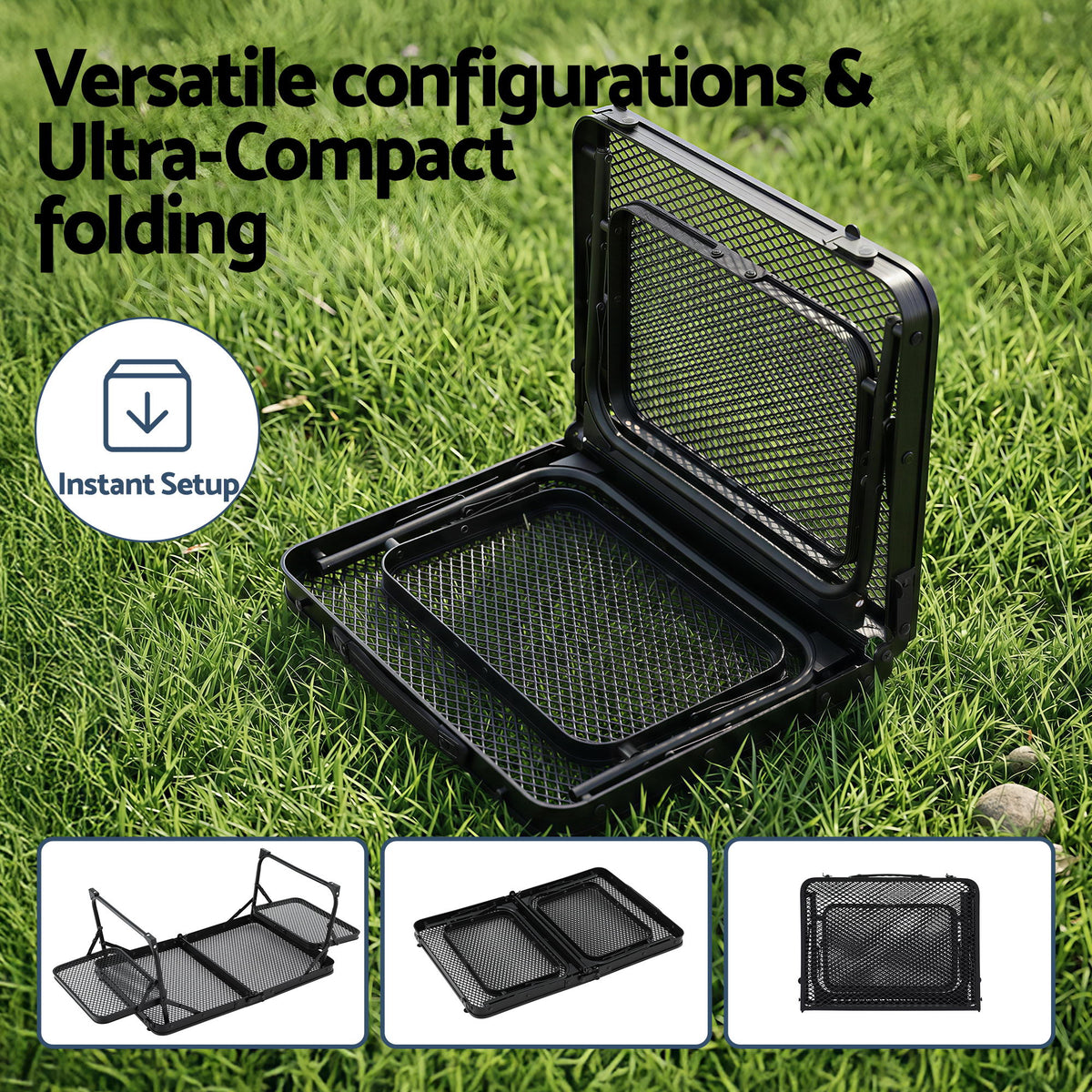 Weisshorn Camping Table Mesh Desktop Lightweight Portable
