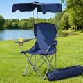 Weisshorn Camping Chair With Canopy Folding Outdoor Portable Seat Lightweight Beach