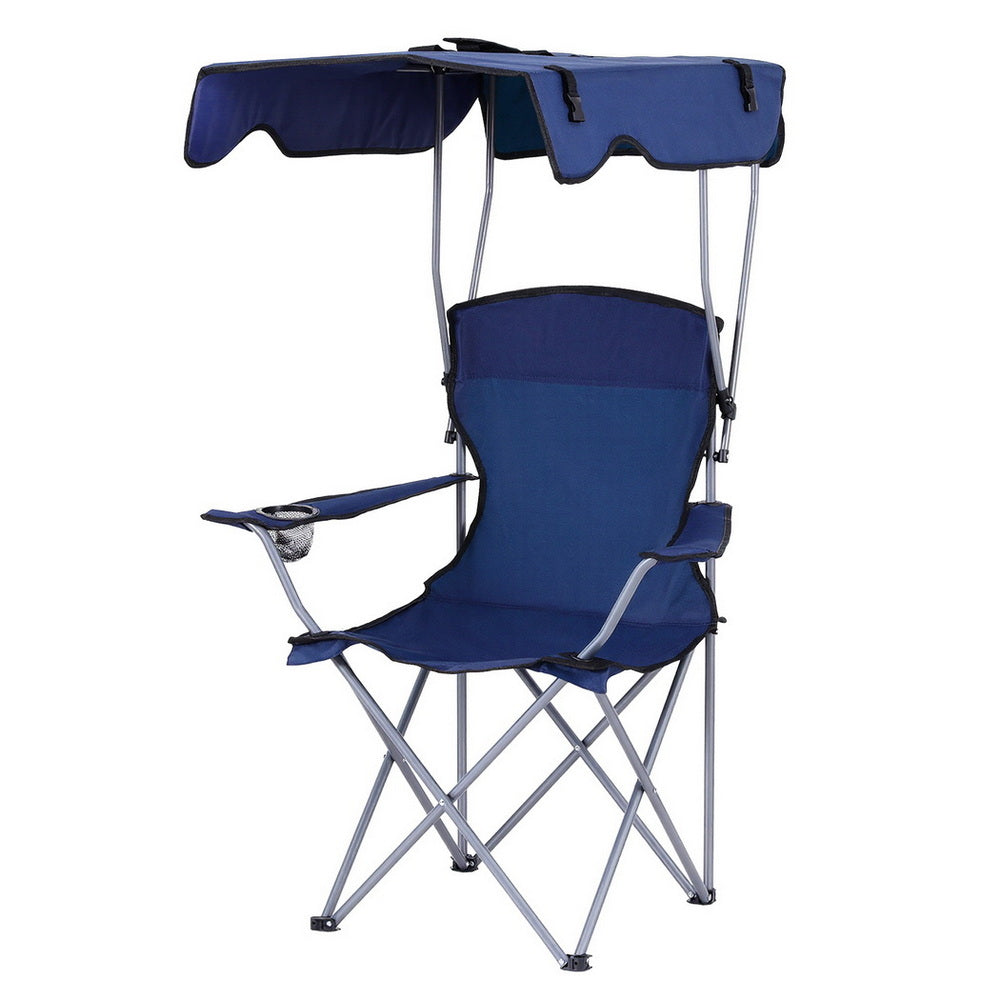 Weisshorn Camping Chair With Canopy Folding Outdoor Portable Seat Lightweight Beach