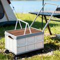 Gardeon Collapsible Outdoor Storage Box with Wheels, 54 L