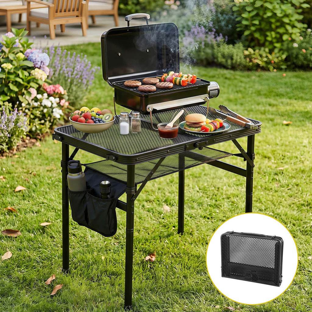 Gardeon BBQ Camp Table, 60*40*56 Portable Foldable Lightweight
