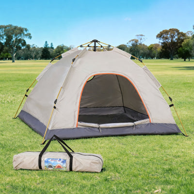 Weisshorn Camping Tent Instant Tent Pop up 2 Person Outdoor Hiking, Beige