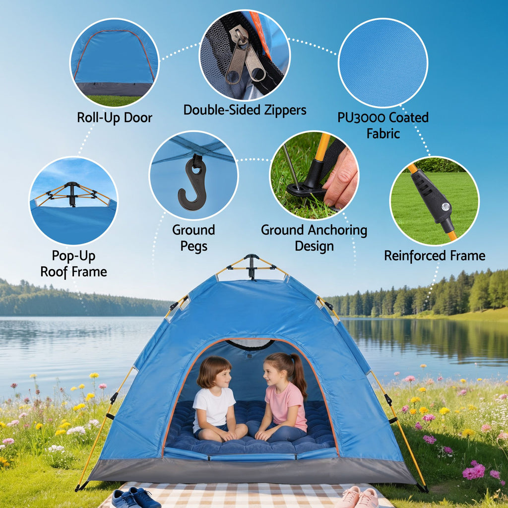 Weisshorn Camping Tent Instant Tent Pop up 2 Person Outdoor Hiking