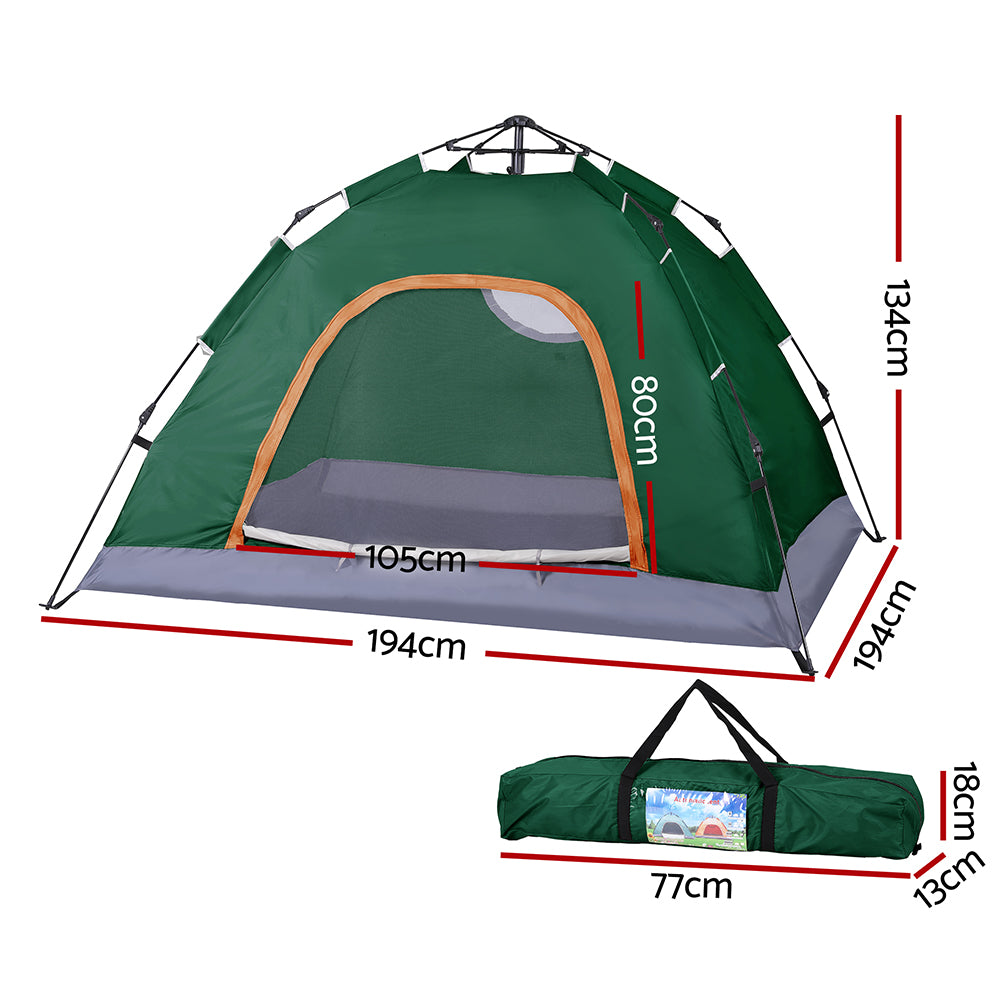 Weisshorn Camping Tent Instant Tent Pop up 2 Person Outdoor Hiking