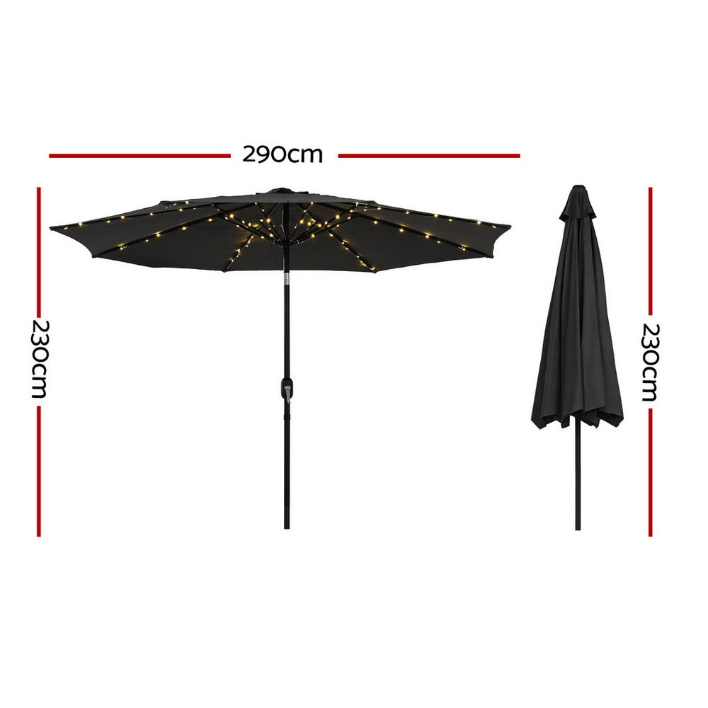 Instahut Outdoor Umbrella 2.9m Market Umbrella