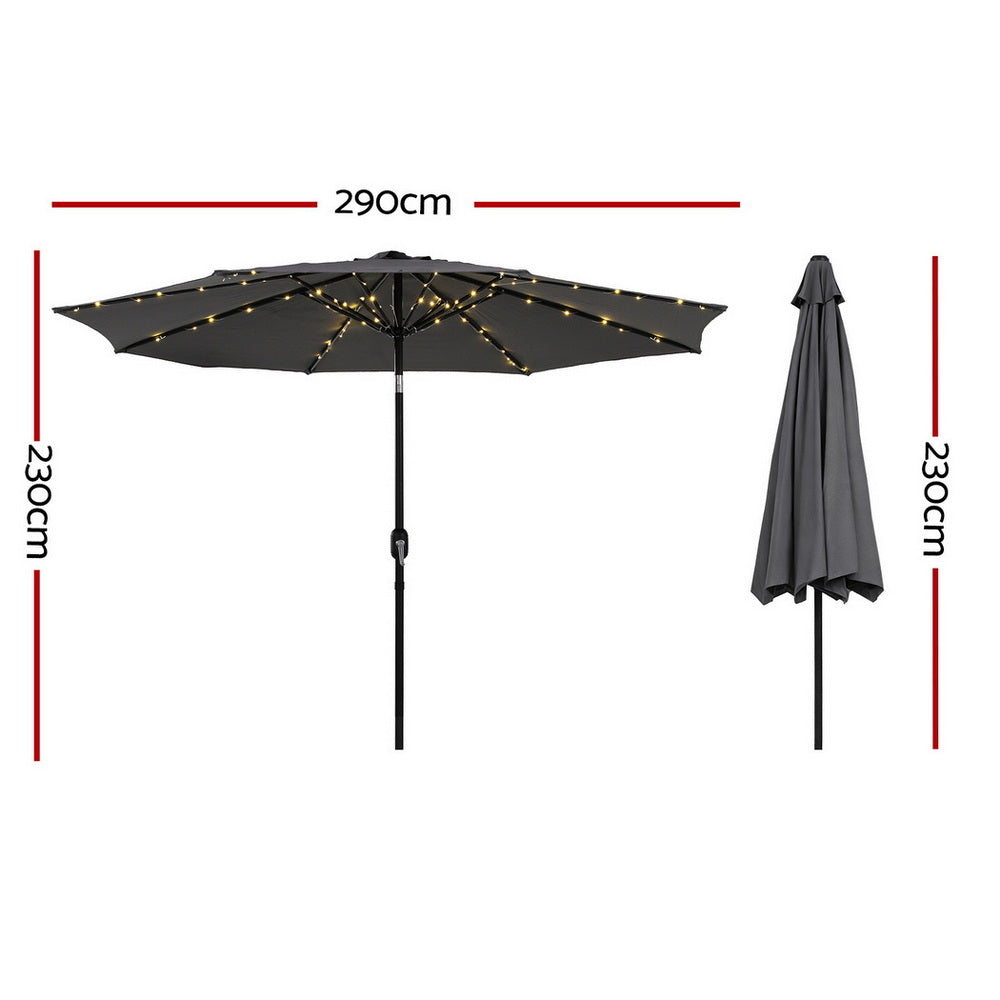 Instahut Outdoor Umbrella 2.9m Market Umbrella
