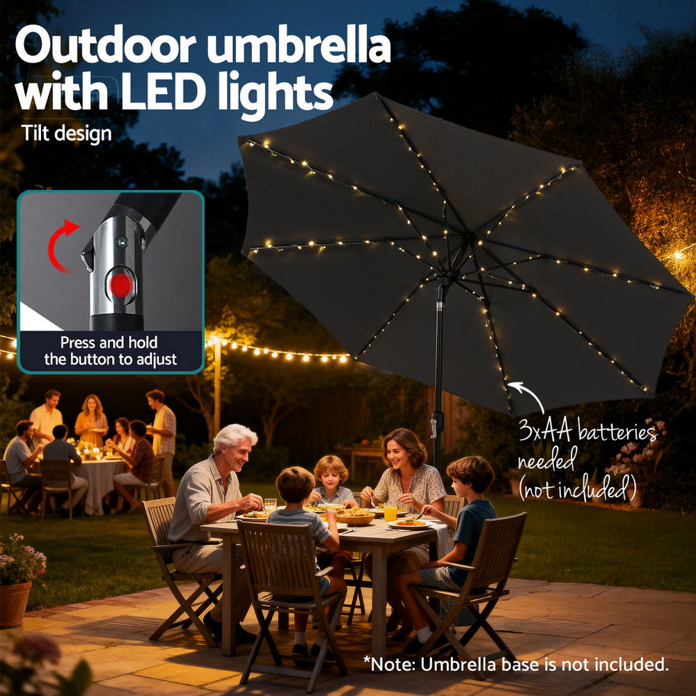 Instahut Outdoor Umbrella 2.9m Market Umbrella