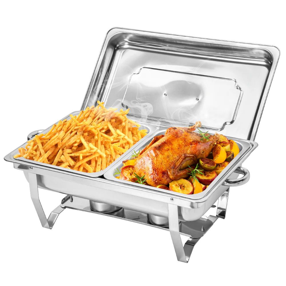 Alston 4.5LX2 Chafing Dish Set, Premium 410 Stainless Steel Buffet