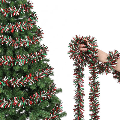 Jingle Jollys 20M Christmas Tinsel Garland Mixed Colors Xmas Party