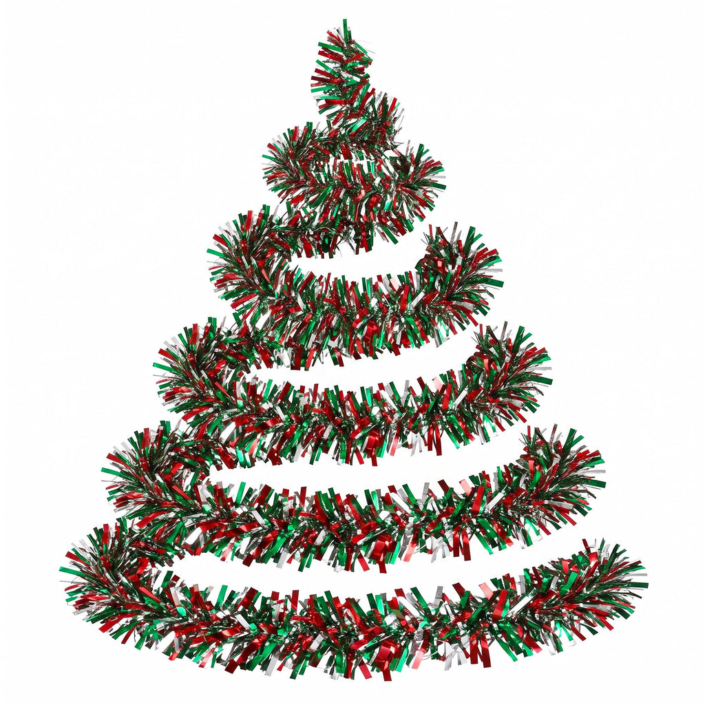 Jingle Jollys 20M Christmas Tinsel Garland Mixed Colors Xmas Party