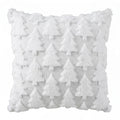 Jingle Jollys Christmas Tree Pillow Covers 2 Packs Cushion Covers Soft Faux Fur Jacquard