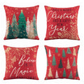 Jingle Jollys Christmas Cushion Covers Set of 4 Pillow Covers 45x45cm