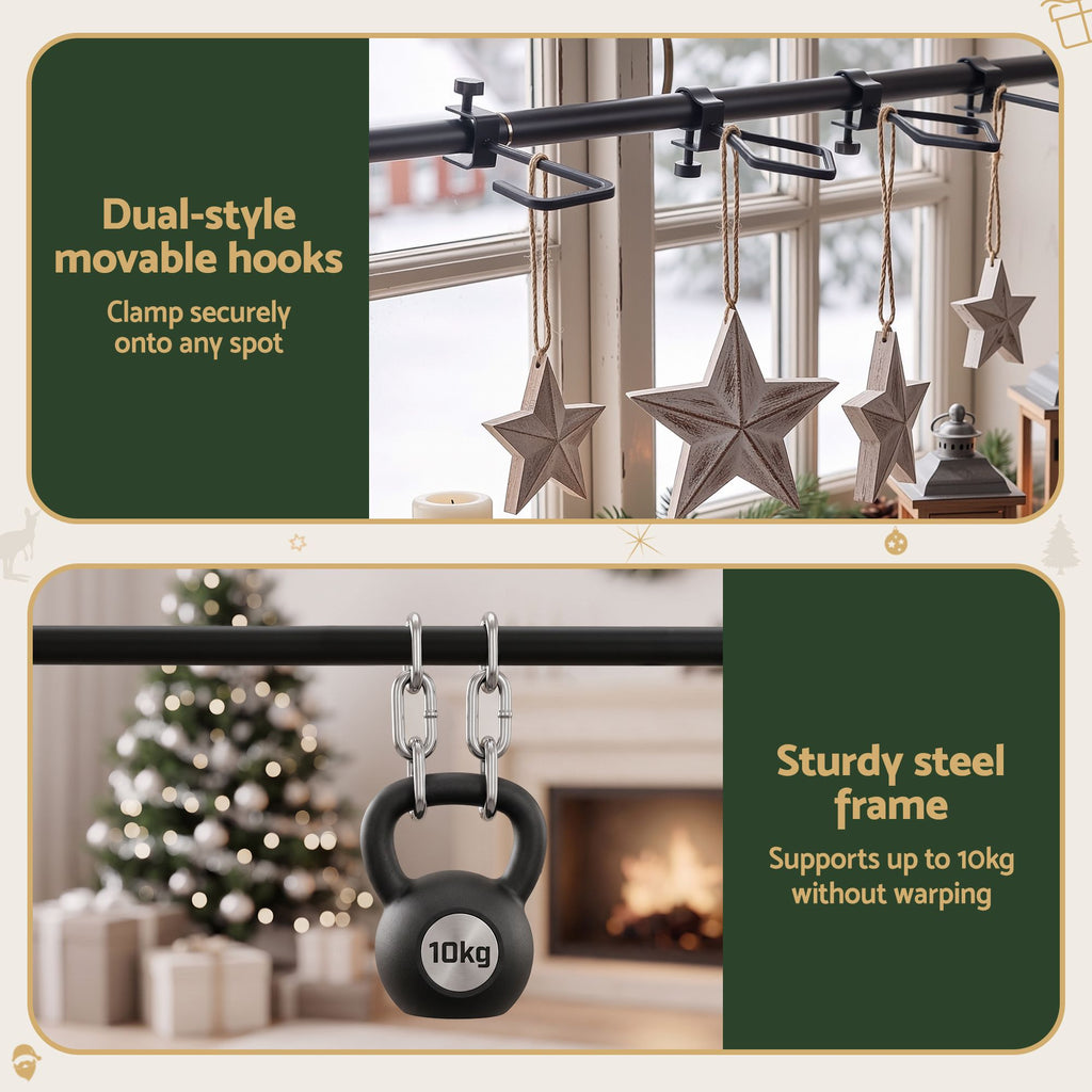 Jingle Jollys Christmas Garland Hook Hanger Wreath Fits 85-125CM Door