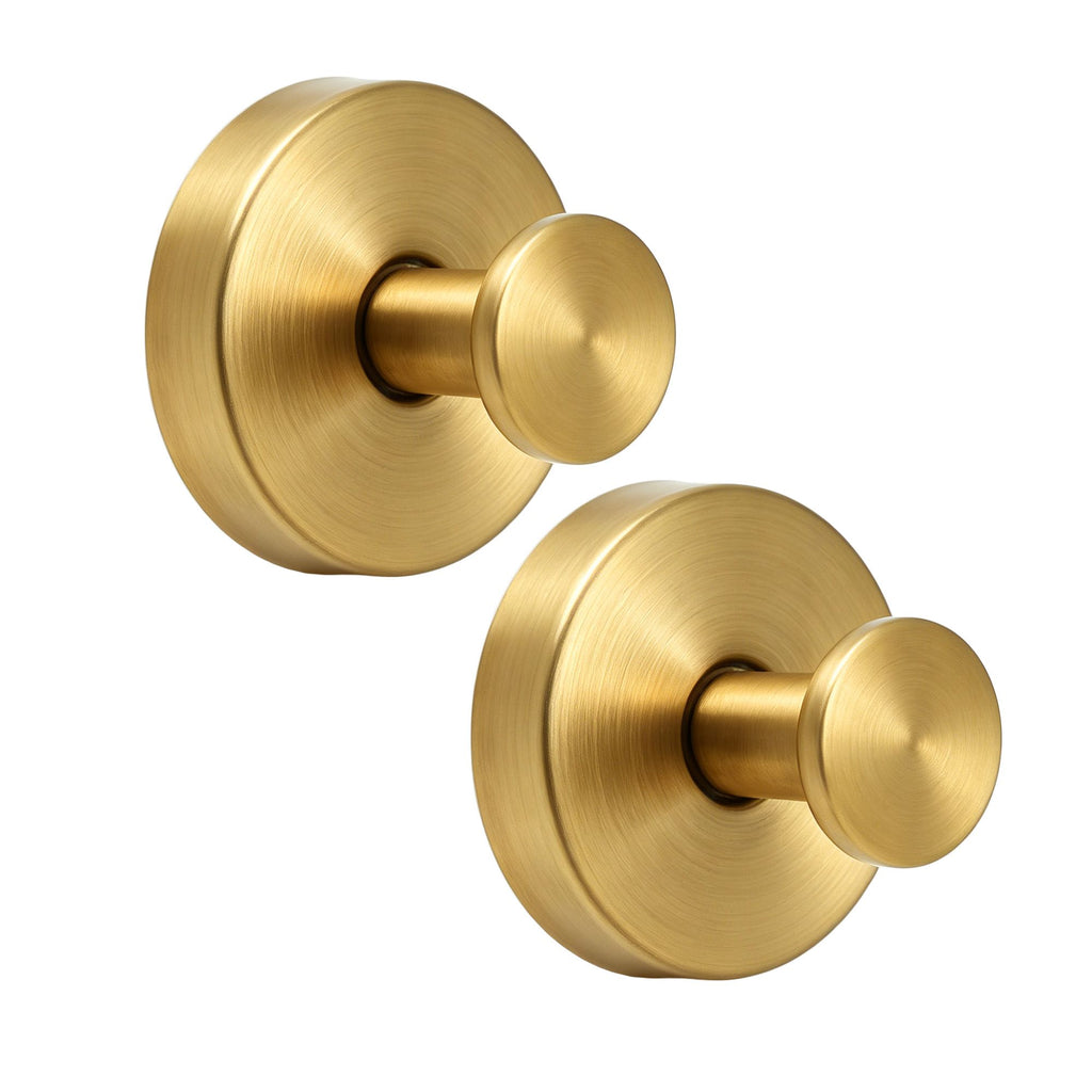 Jingle Jollys Suction Wreath Hooks, Gold, Pair