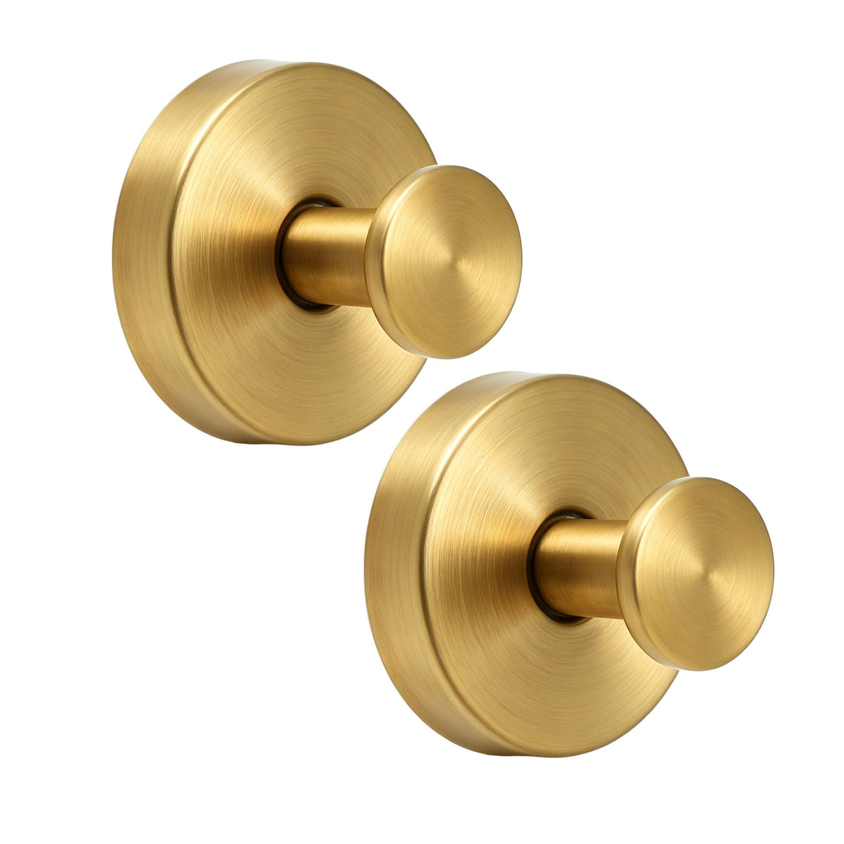 Jingle Jollys Suction Wreath Hooks, Gold, Pair