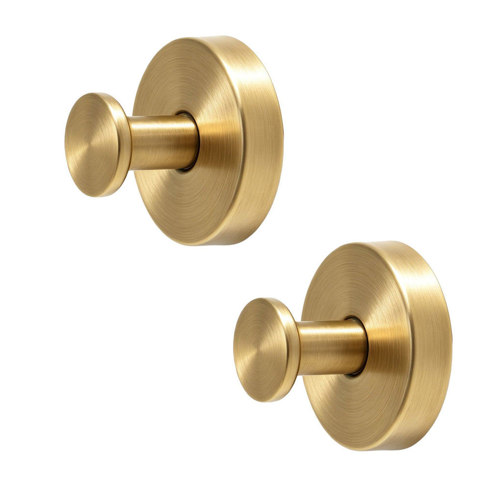 Jingle Jollys Suction Wreath Hooks, Gold, Pair