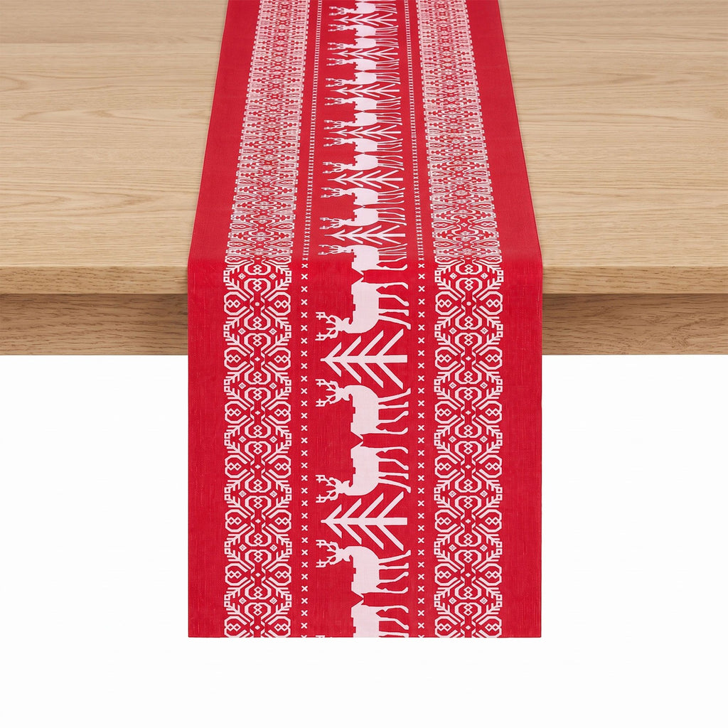 Jingle Jollys Christmas Table Runner Reindeers 270x28CM Dining Party