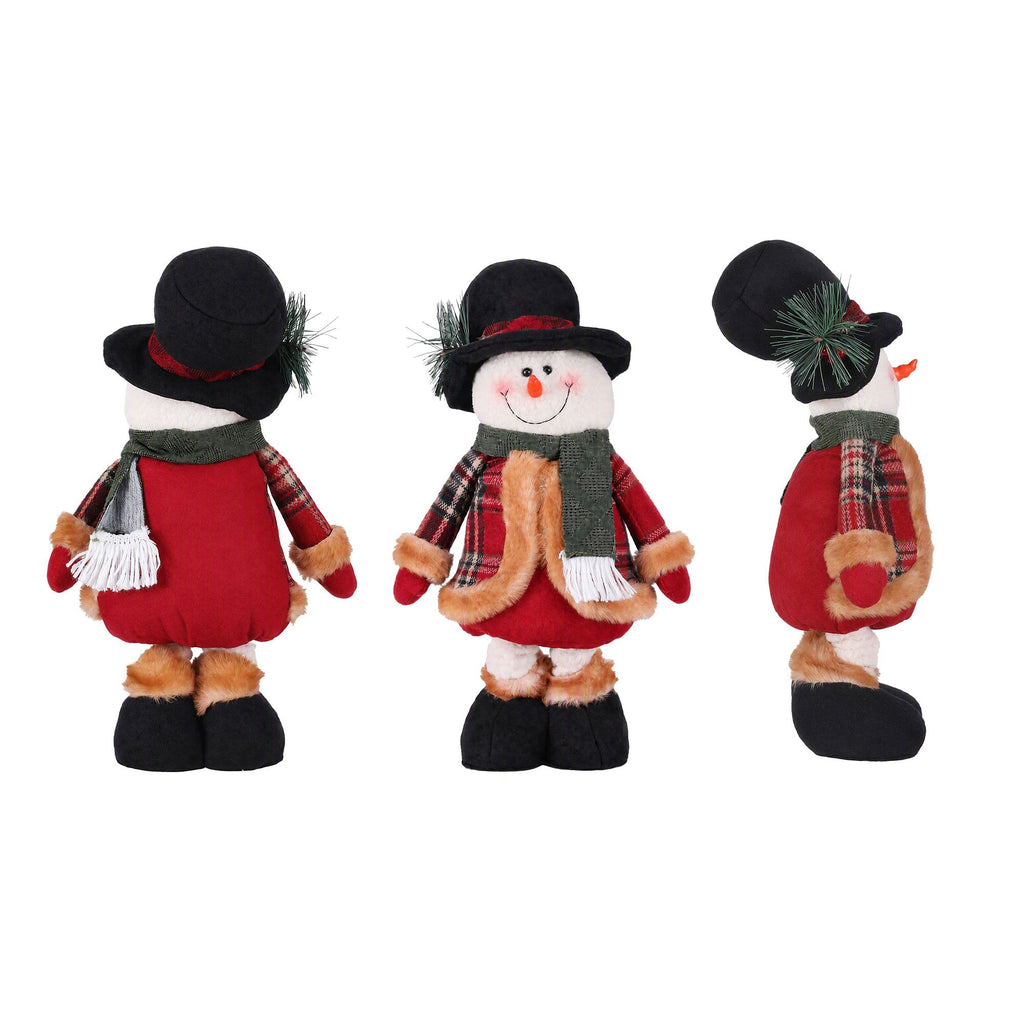 Jingle Jollys Christmas Snowman Ornament 40-56cm Telescopic Tabletop