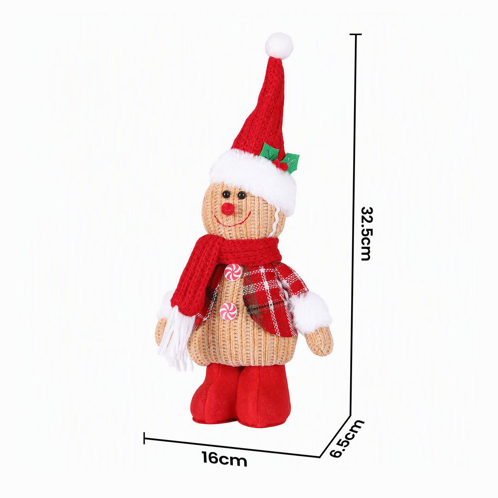 Jingle Jollys Christmas Gingerbread Man Standing Ornament Knitted