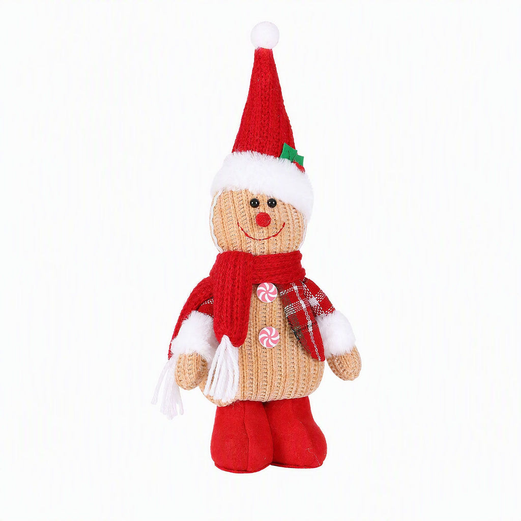 Jingle Jollys Christmas Gingerbread Man Standing Ornament Knitted