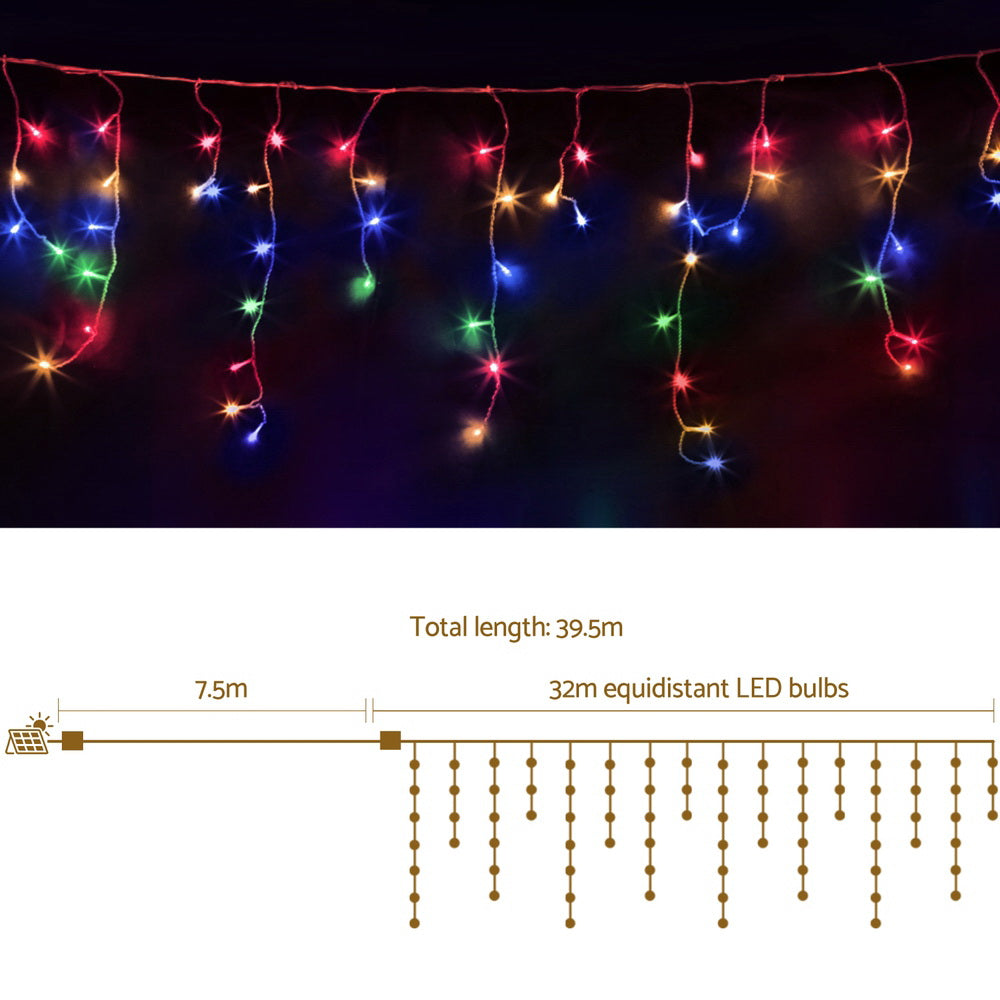 Jingle Jollys 32M Christmas Lights Icicle String Light 960 LED