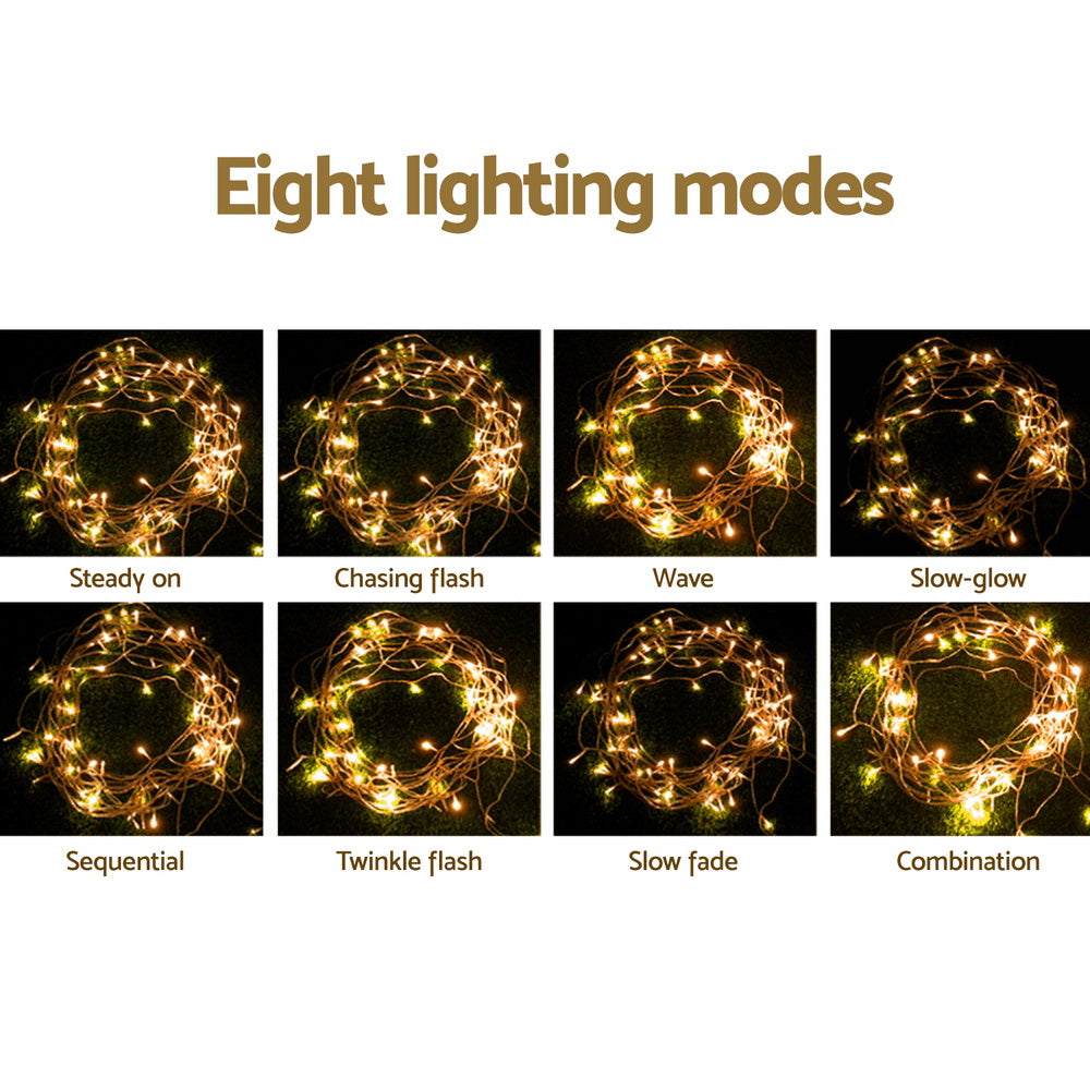 Jingle Jollys 32M Christmas Lights Icicle String Light 960 LED Decor