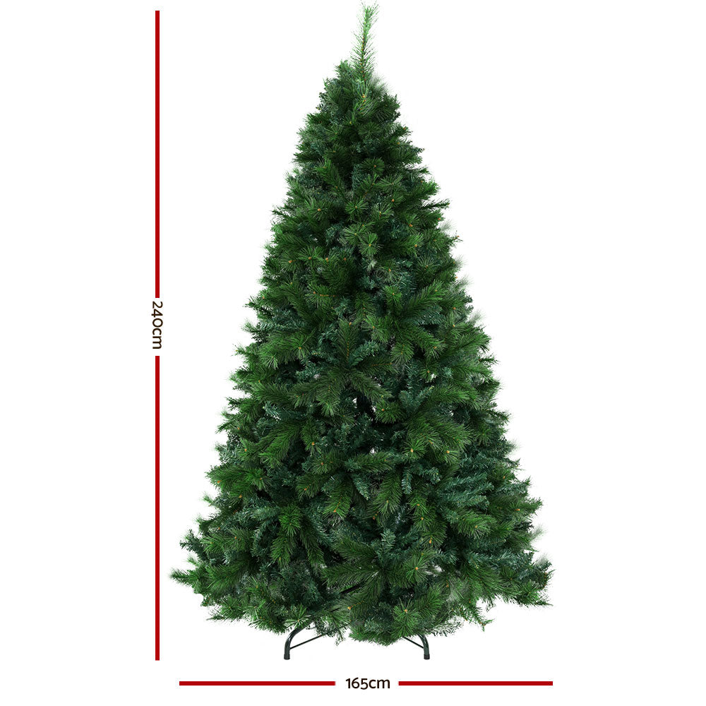 Jingle Jollys Christmas Tree 2.4M Xmas Tree Decorations Pine Needles