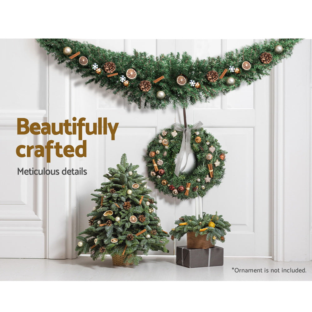 Jingle Jollys 2.1m Christmas Garland Xmas Decorations Green Wedding