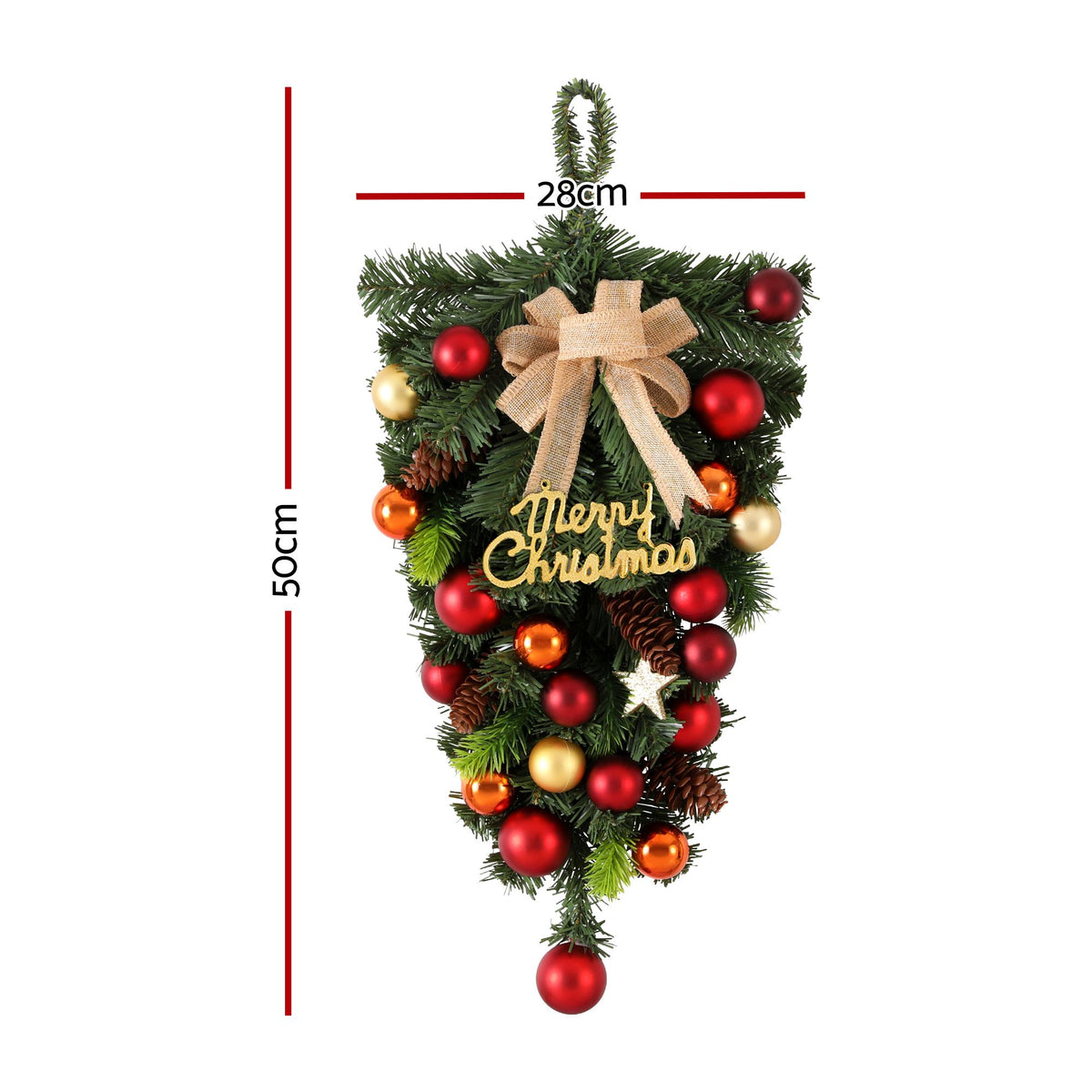 Jingle Jollys Hanging Christmas Garland 50CM Ornaments Party