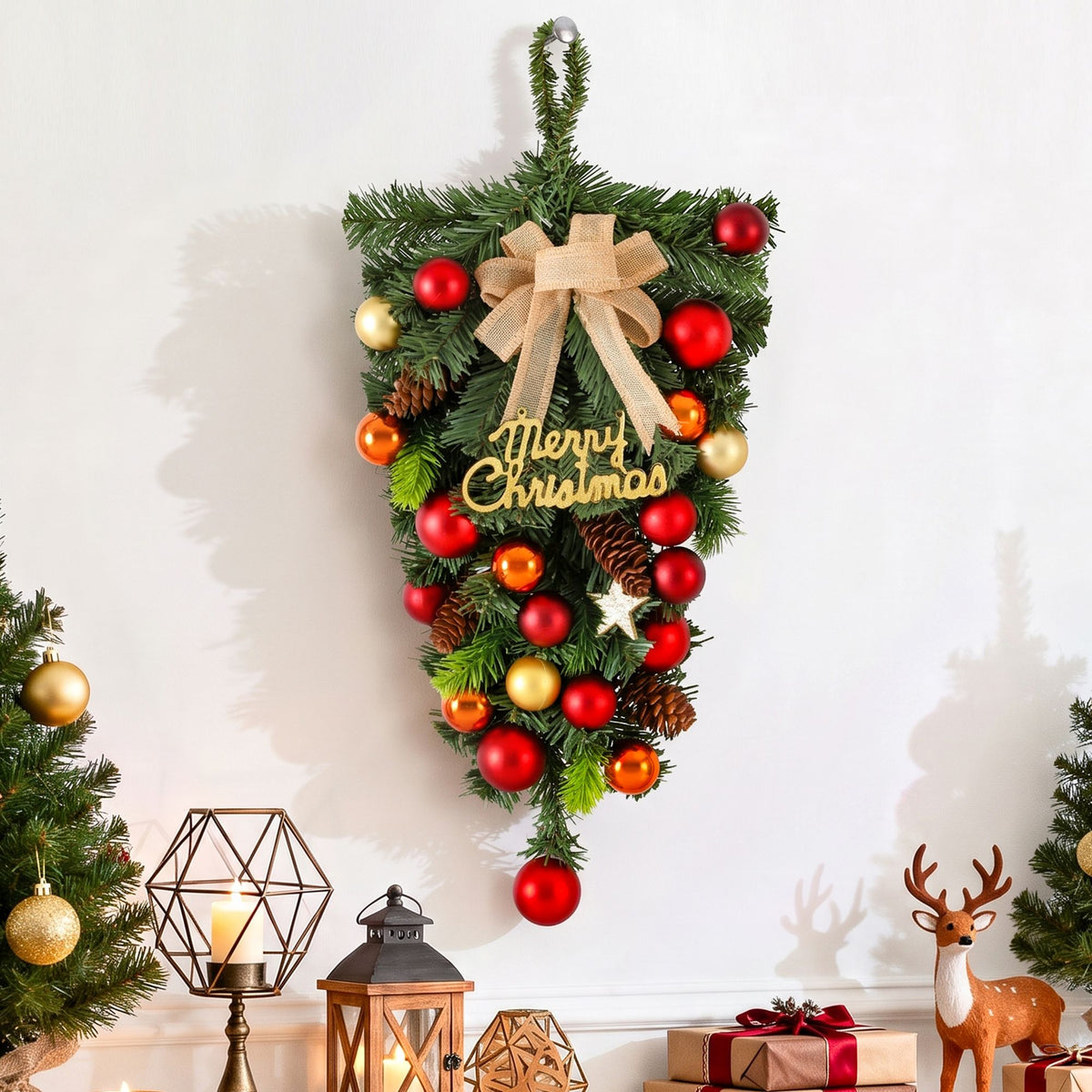 Jingle Jollys Hanging Christmas Garland 50CM Ornaments Party
