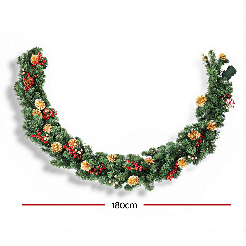 Jingle Jollys 1.8 m Garland with Pine Cones and Berries, photo 2 of 6
