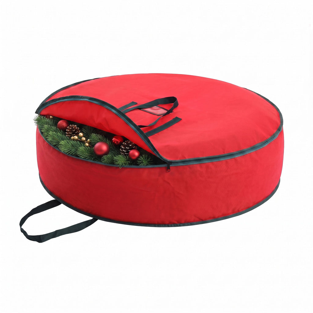 Jingle Jollys Christmas Garland Wreath Storage Bag Baubles Ornaments