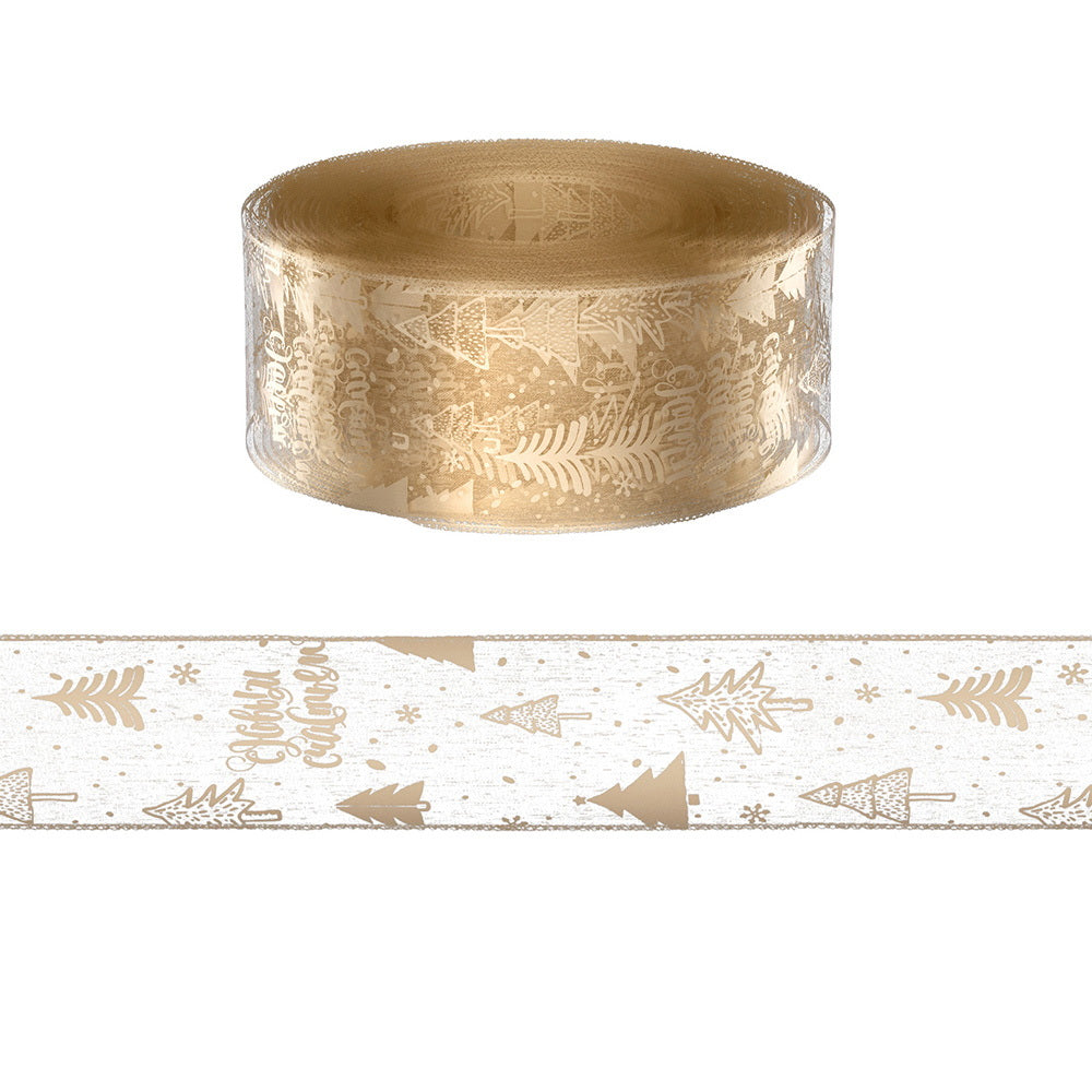 Jingle Jollys 20M Christmas Ribbon Roll Bow Printed Xmas Tree