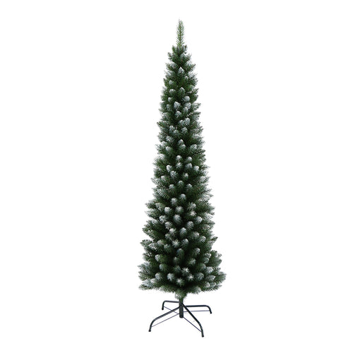 Jingle Jollys Snowy Christmas Tree, 1.8 m, 300 Tips, shown in a real setting