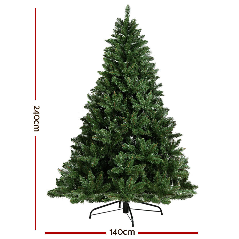 Jingle Jollys Christmas Tree 2.4m Green Xmas Tree Decorations 1225