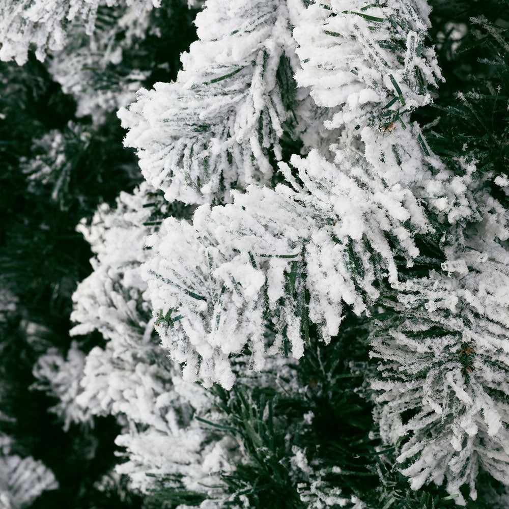 Jingle Jollys Christmas Tree 2.4m Snow Flocked Xmas Tree Decorations