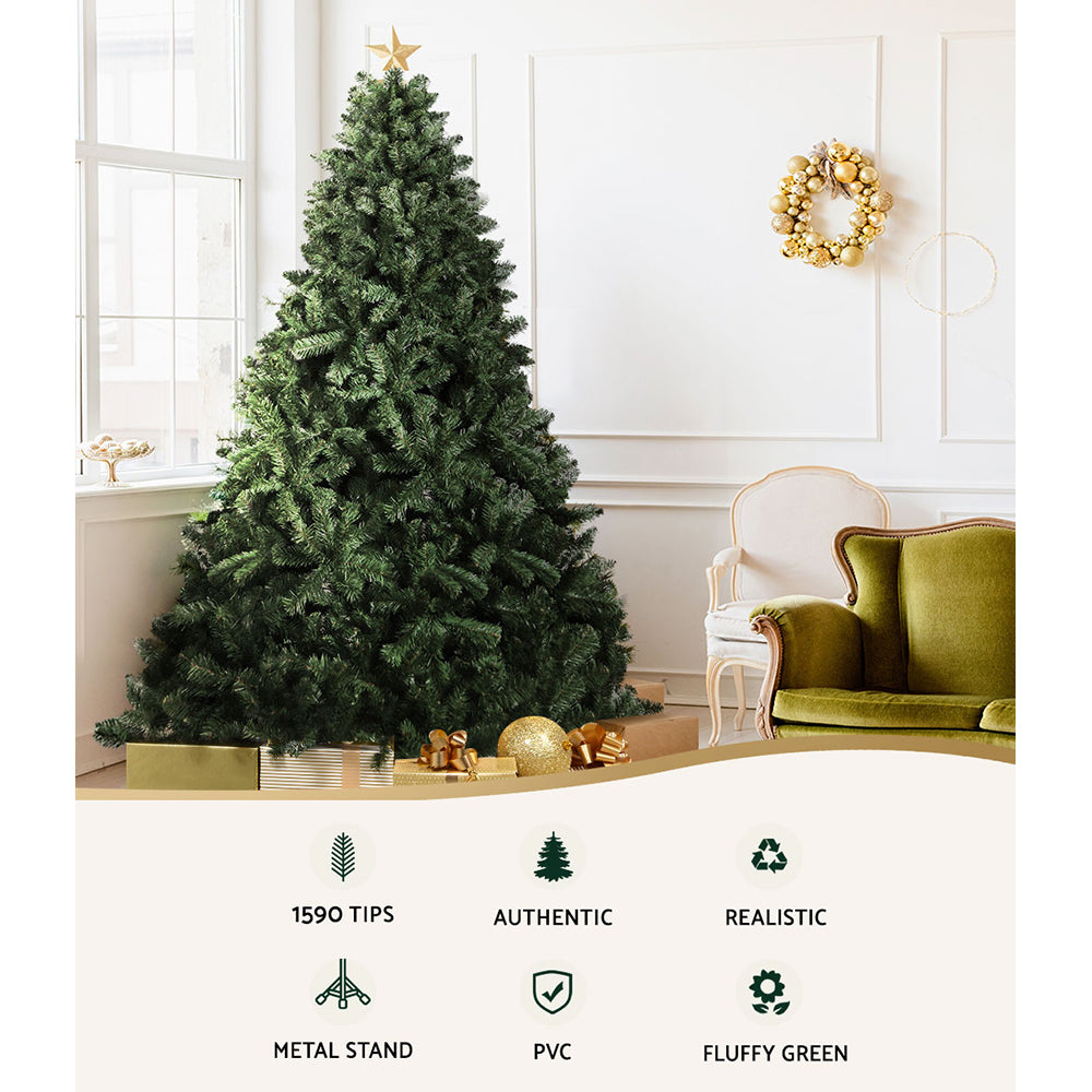 Jingle Jollys Christmas Tree 2.7m Green Xmas Tree Decorations 1590