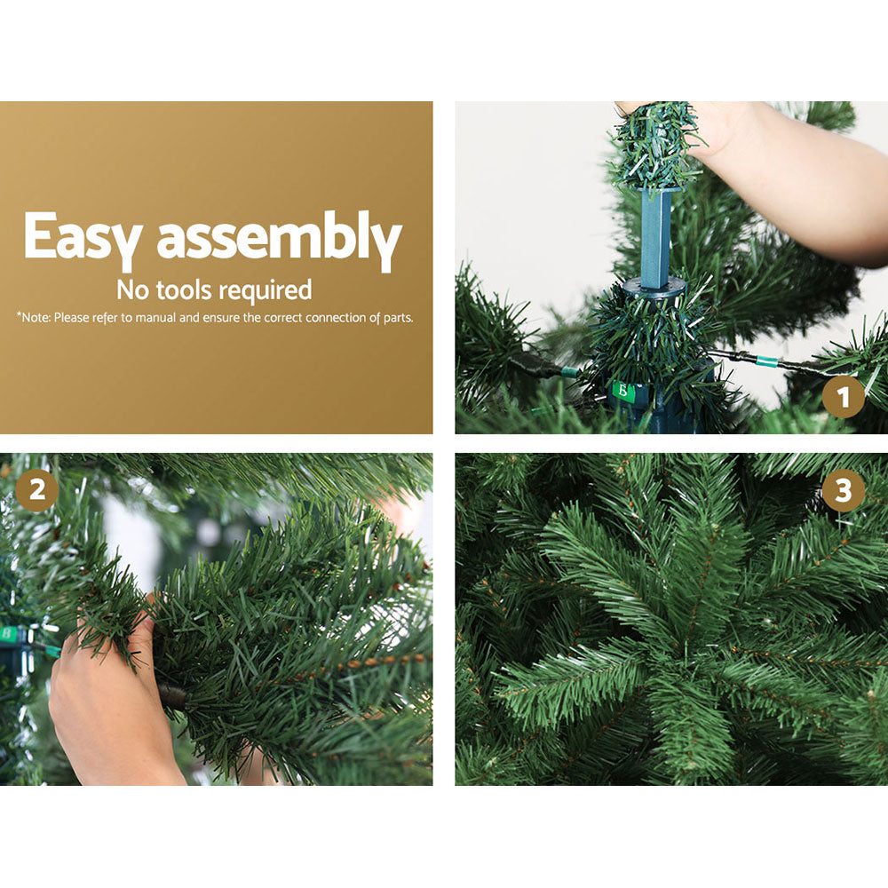 Jingle Jollys Christmas Tree 2.7m Green Xmas Tree Decorations 1590