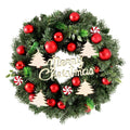 Jingle Jollys Christmas Wreath 40CM Xmas Garland Baubles Ornaments