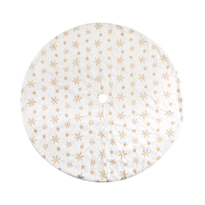 Jingle Jollys Christmas Tree Skirt 120cm Snowflake Ornaments Xmas