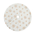 Jingle Jollys Christmas Tree Skirt 90cm Snowflake Ornaments Xmas Decorations