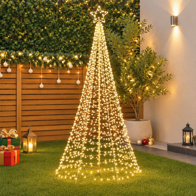 Jingle Jollys Solar Christmas Tree 3.6m 800 LED Net Lights Xmas Trees