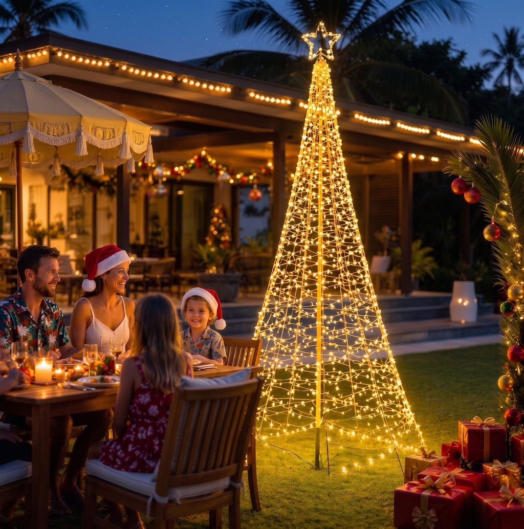 Jingle Jollys Solar Christmas Tree 3.6m 800 LED Net Lights Xmas Trees
