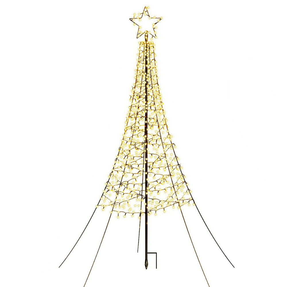 Jingle Jollys Solar Christmas Tree 2.1m 320 LED Net Lights Xmas Trees