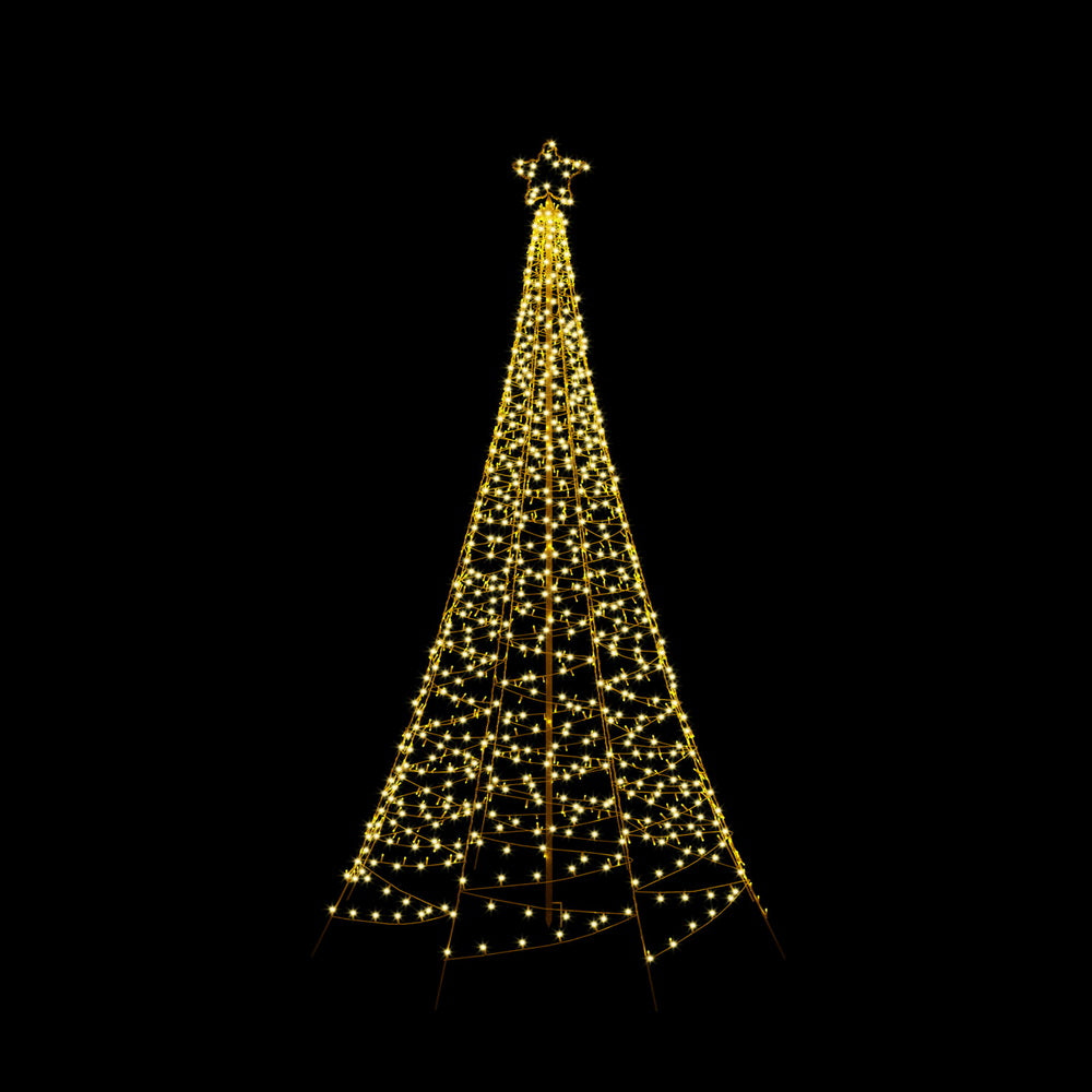 Jingle Jollys Solar Christmas Tree 2.1m 320 LED Net Lights Xmas Trees