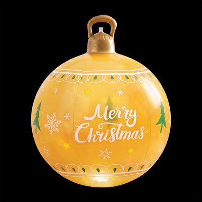 Jingle Jollys Christmas Inflatable Ball 60cm Led Illuminated Xmas, Gold