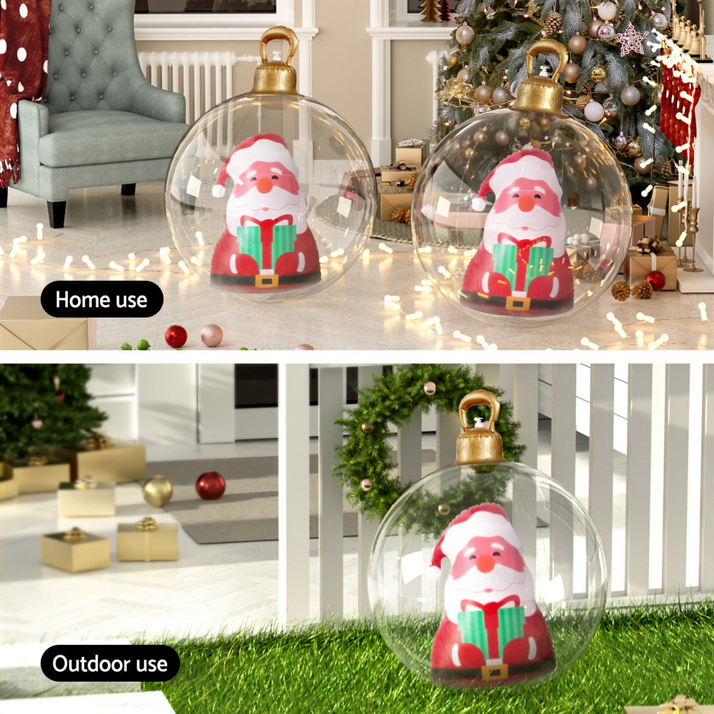 Jingle Jollys Christmas Inflatable Ball 60cm Santa Decoration