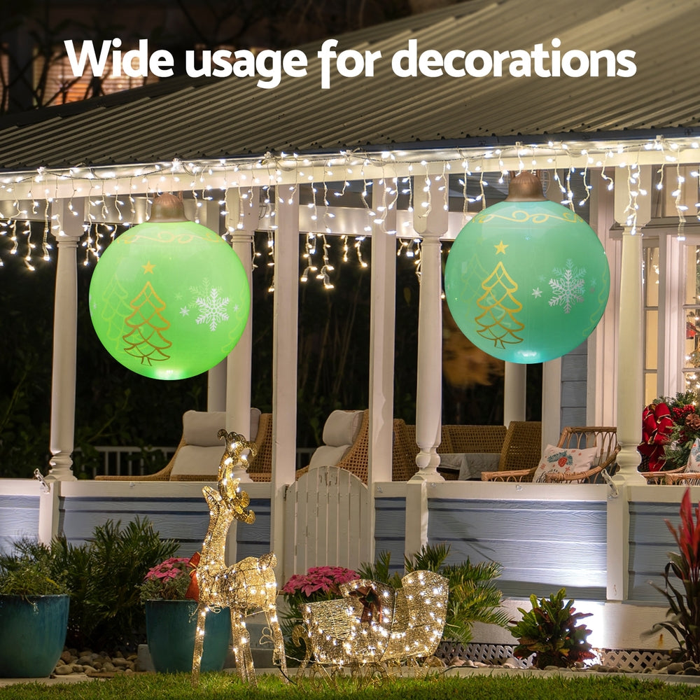 Jingle Jollys Christmas Inflatable Ball 60cm Led Illuminated Xmas