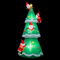 Jingle Jollys Christmas Inflatable Santa Tree 5M Illuminated